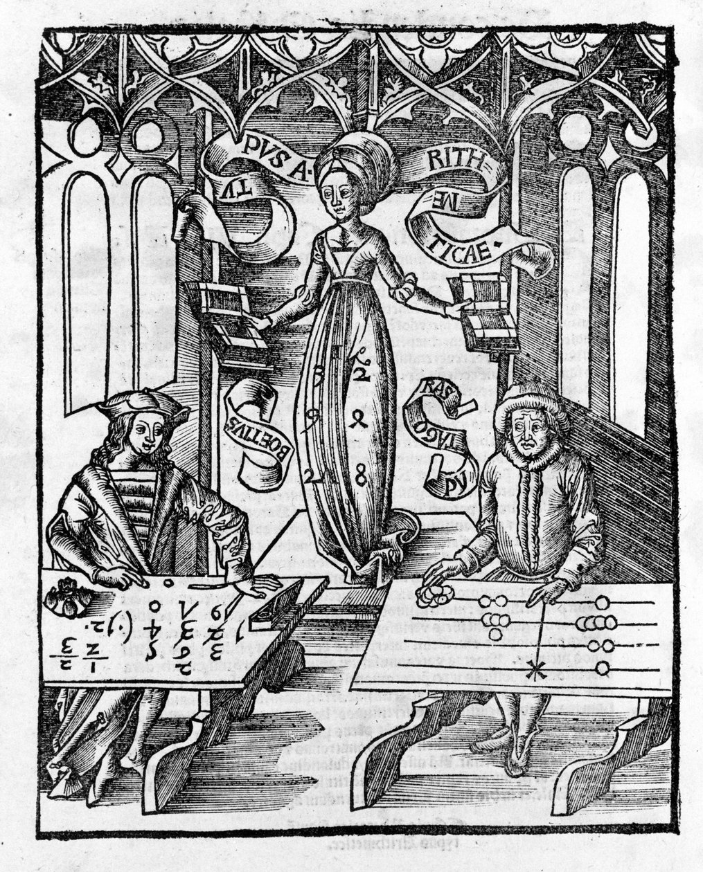 Liberal Arts: Arithmetic - in “Margarita Philosophica” by Gregor Reisch by Gregor Reisch