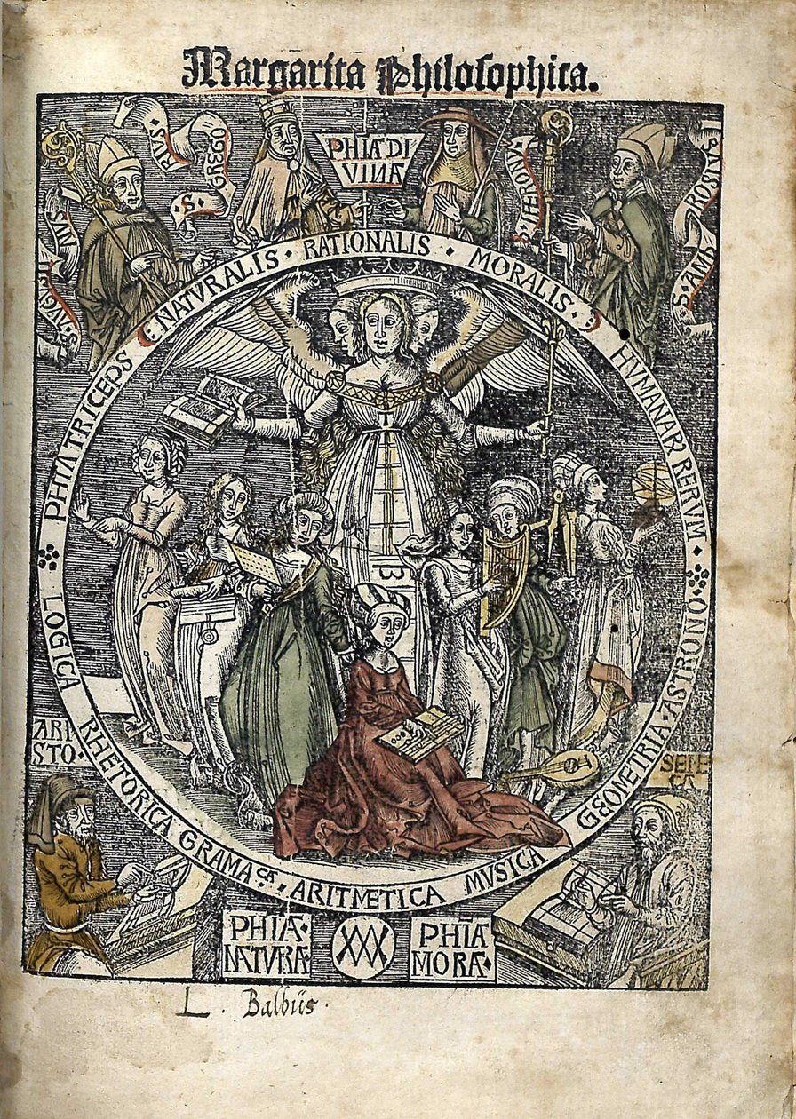 Margarita Philosophica, Title Page by Gregor Reisch