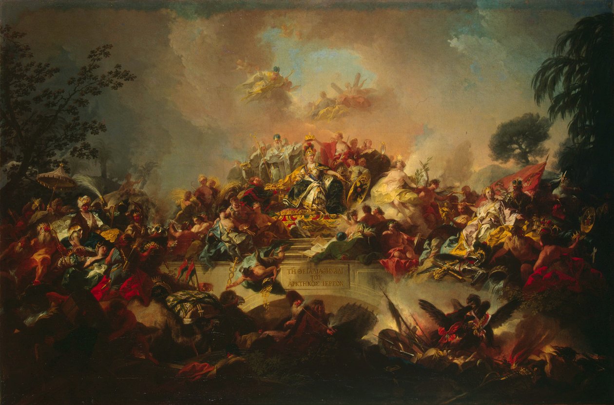 Apotheosis of the Reign of Catherine II, 1767 by Gregorio Guglielmi