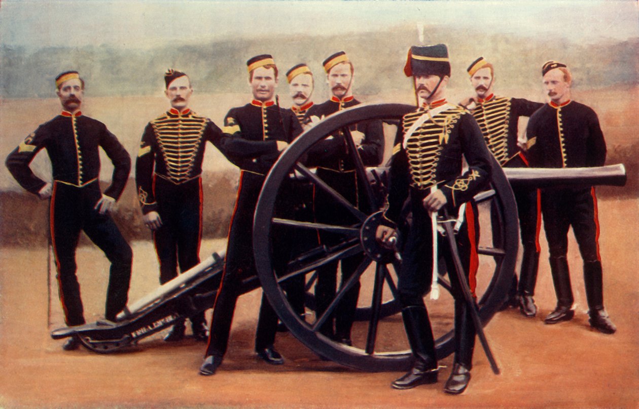 Sergeants of the Royal Horse Artillery with a 12-Pounder by Gregory and Co