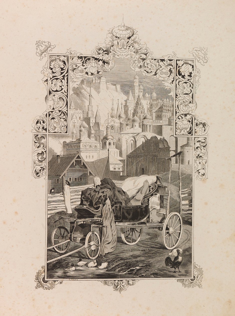 Frontispiece to novelette Tarantas The Tarantass by Vladimir Sollogub, 1845 by Grigori Grigorevich Gagarin