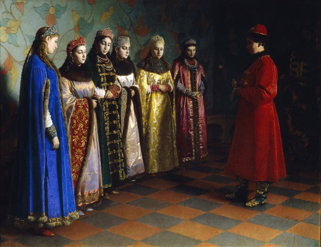 Tsar Alexei Mikhailovich Choosing a Bride by Grigori Semenovich Sedov