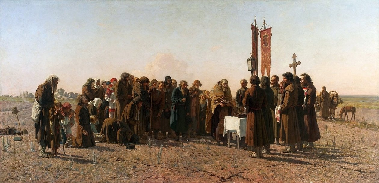 A Prayer in Time of Drought by Grigoriy Myasoyedov