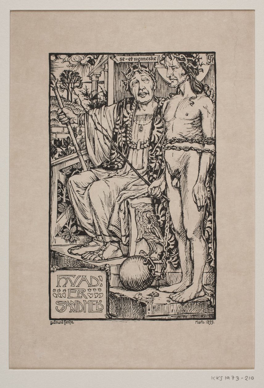 Christ Before Pilate by Gudmund Hentze