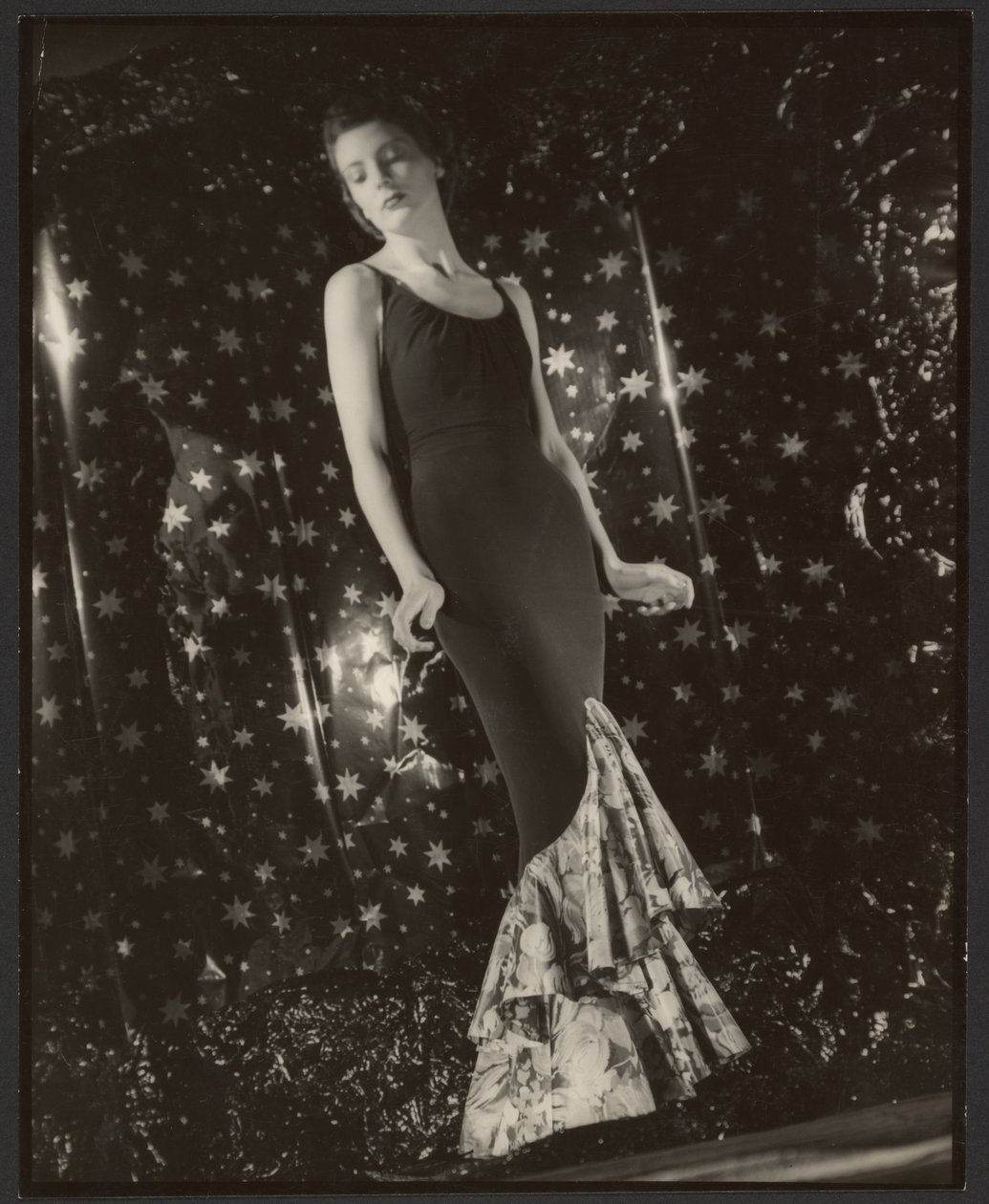 Portrait of an Unidentified Female Fashion Model by Günther Krampf