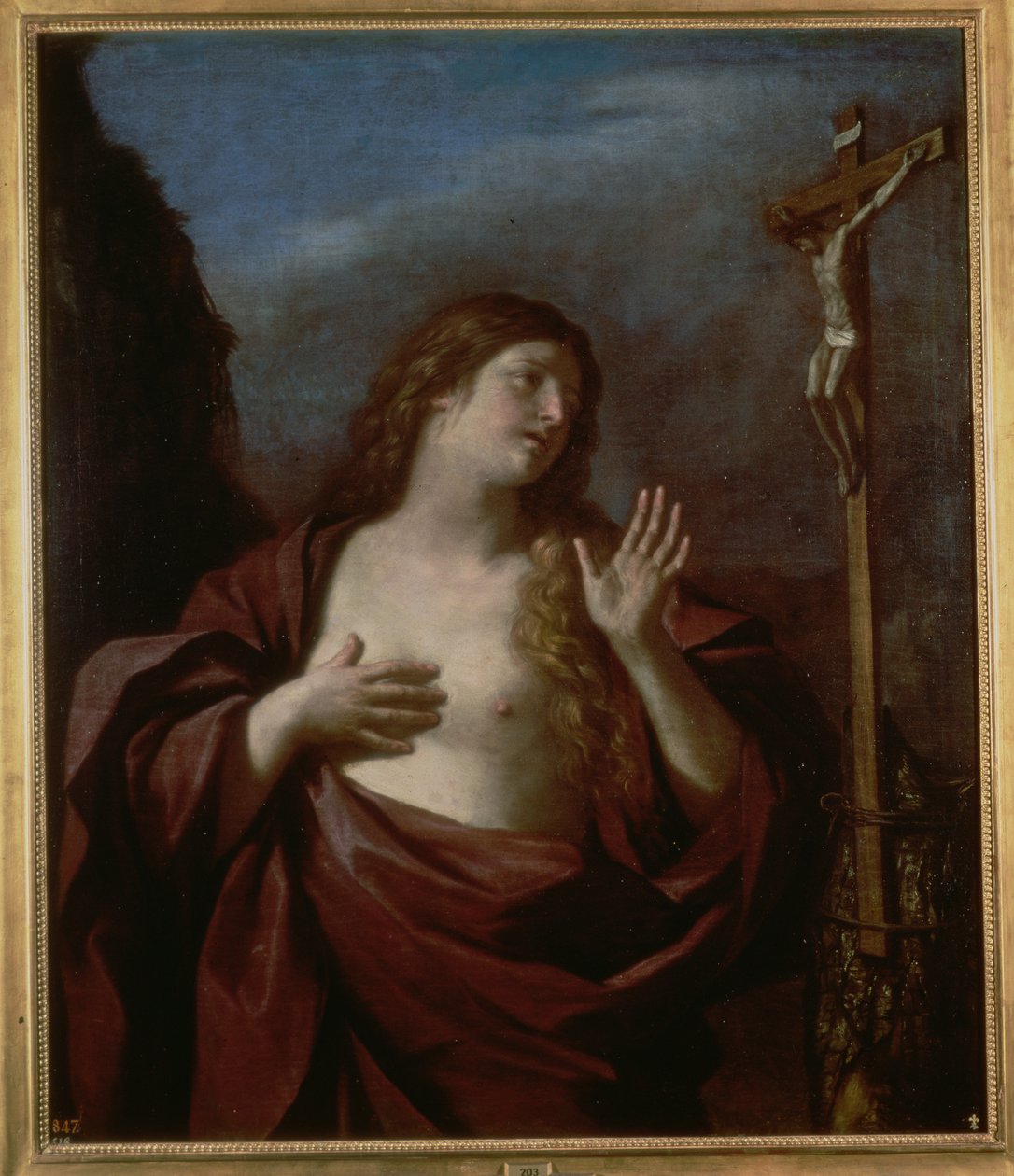 Mary Magdalene in Penitence by Giovanni Francesco Barbieri