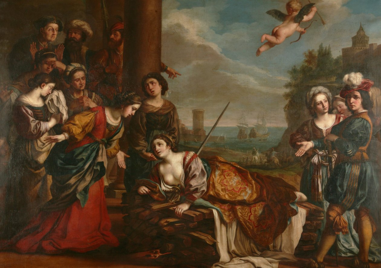 The Death of Dido by Guercino (1591 1666) (after)