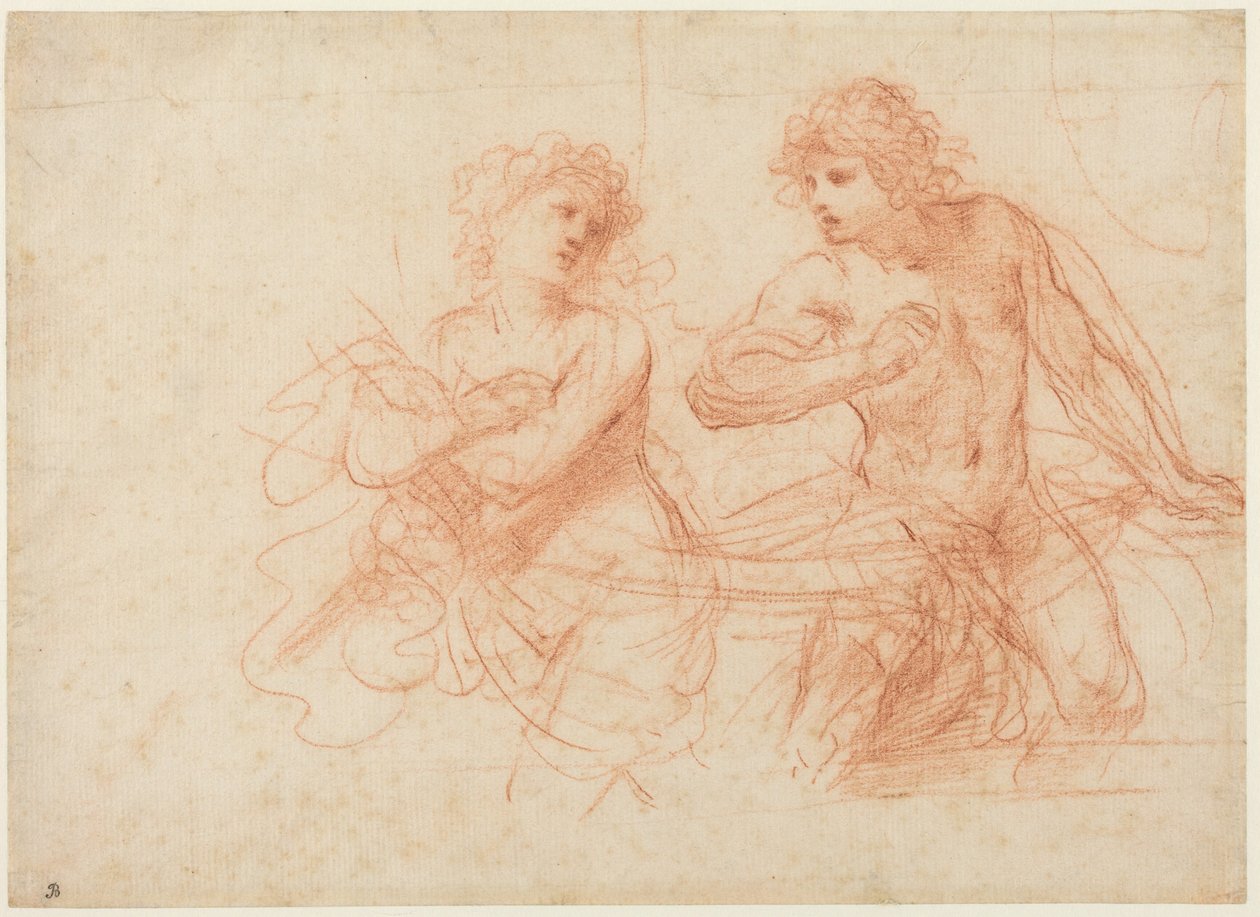 Amnon and Tamar by Guercino (1591-1666)