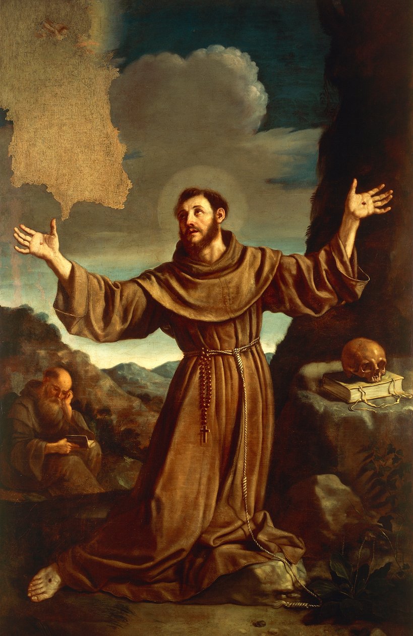 St. Francis of Assisi Receiving the Stigmata by Guercino