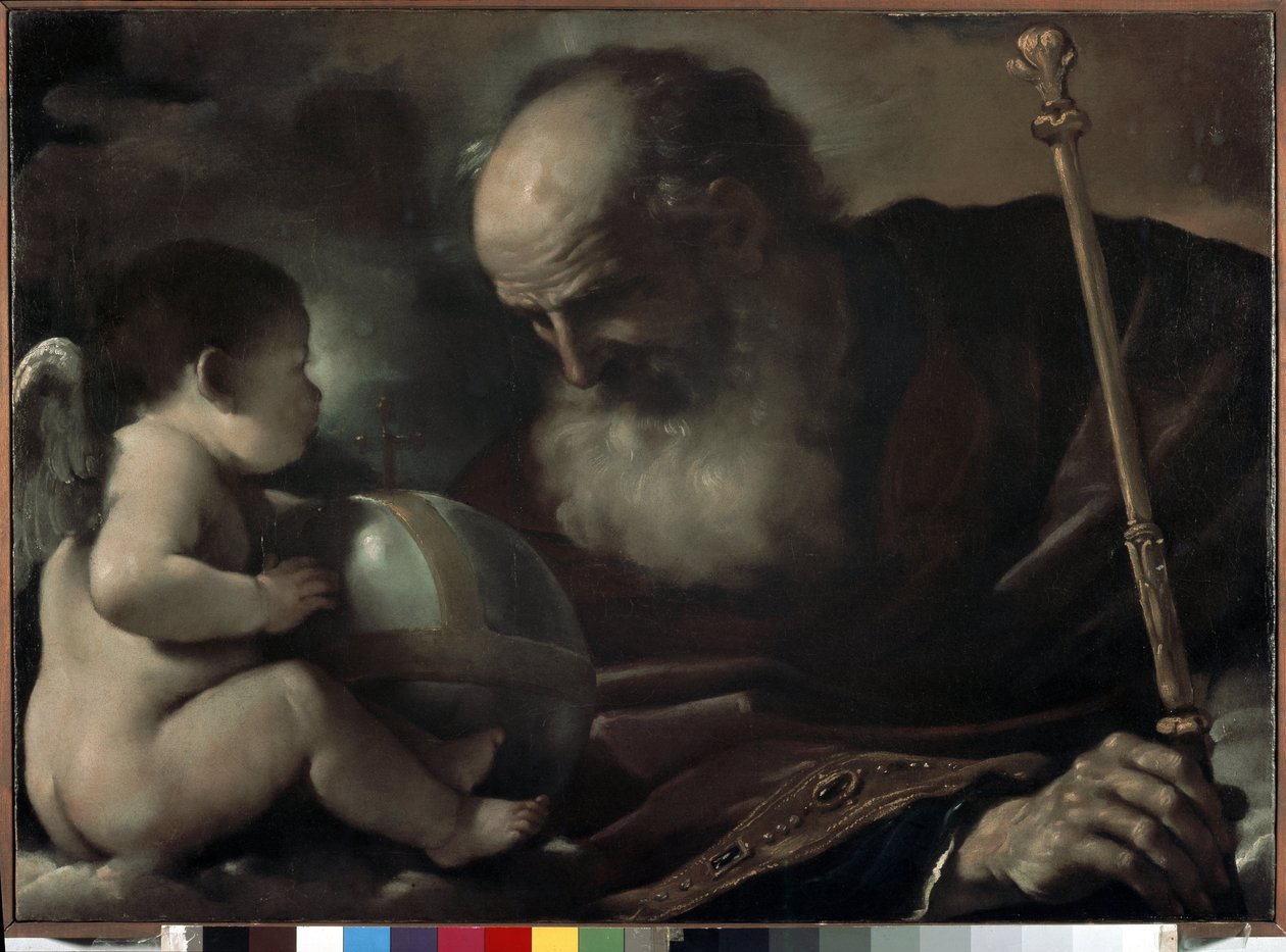 The Almighty Father with an Angel by Guercino