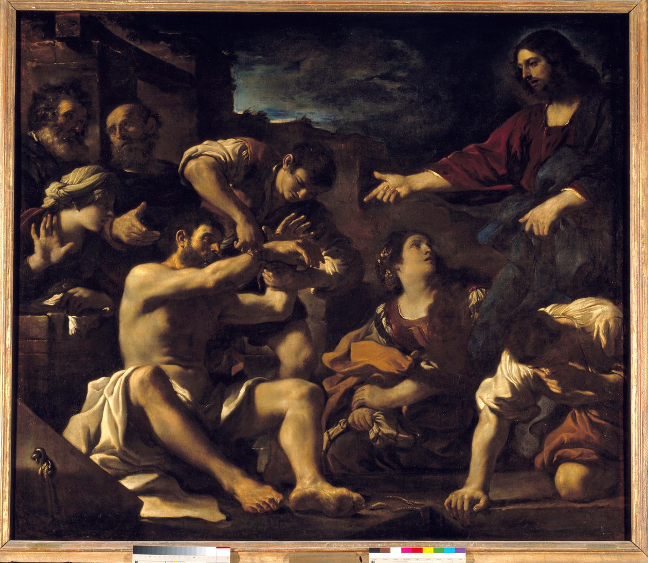 The Resurrection of Lazarus (1619) by Guercino