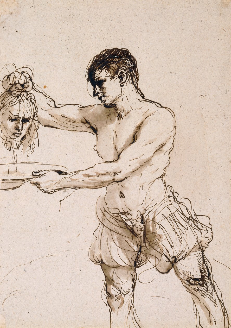The Executioner holding the Head of Saint John the Baptist by Guercino