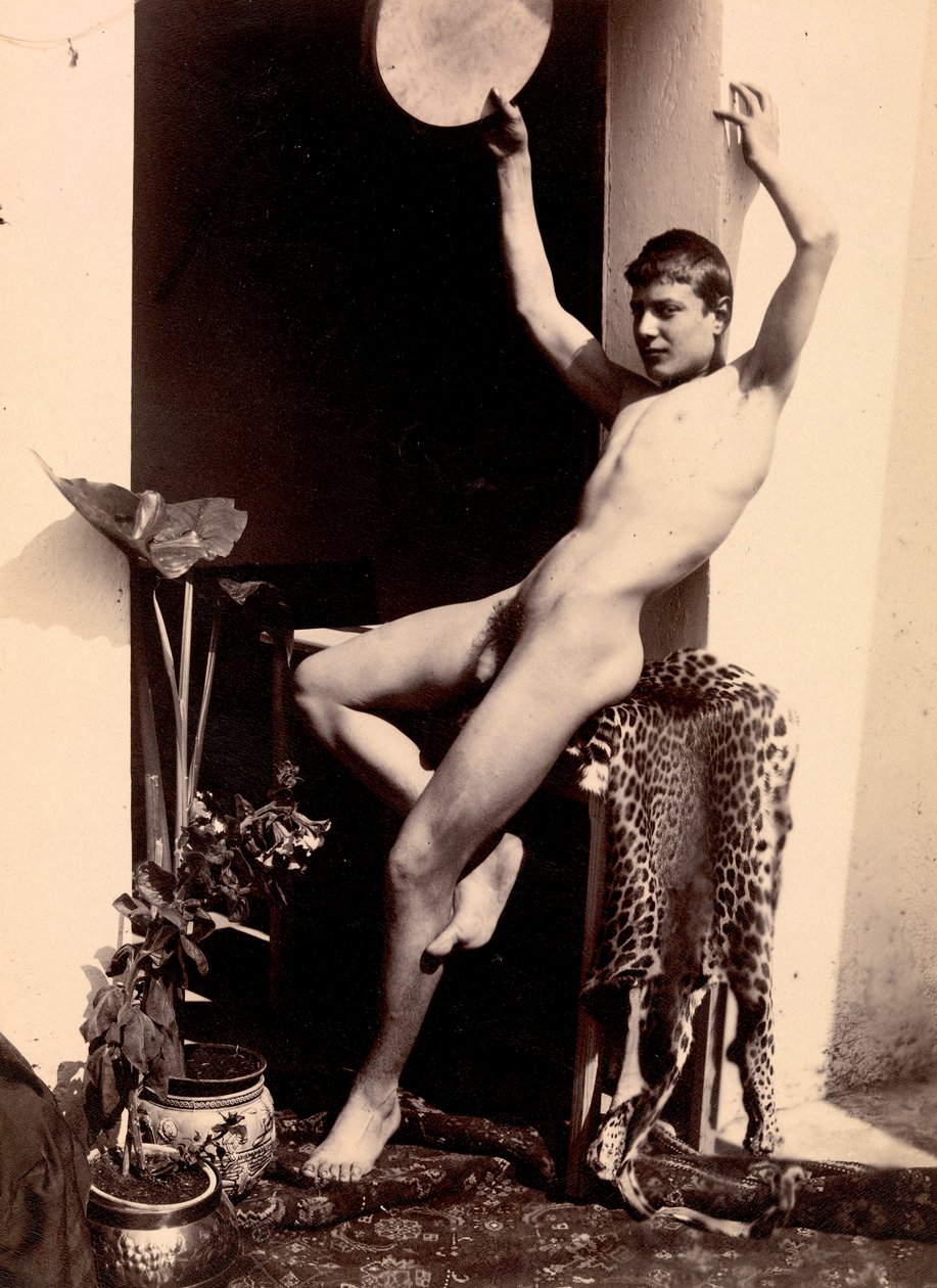 Portrait of a male nude, c.1895 by Guglielmo Plüschow