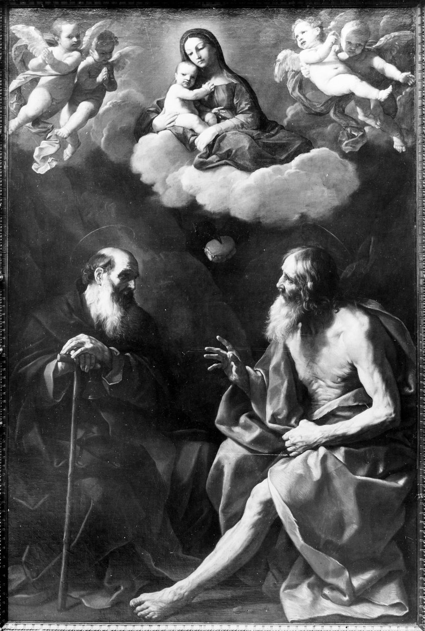 The Hermits Paul and Anthony in the Desert by Guido Reni