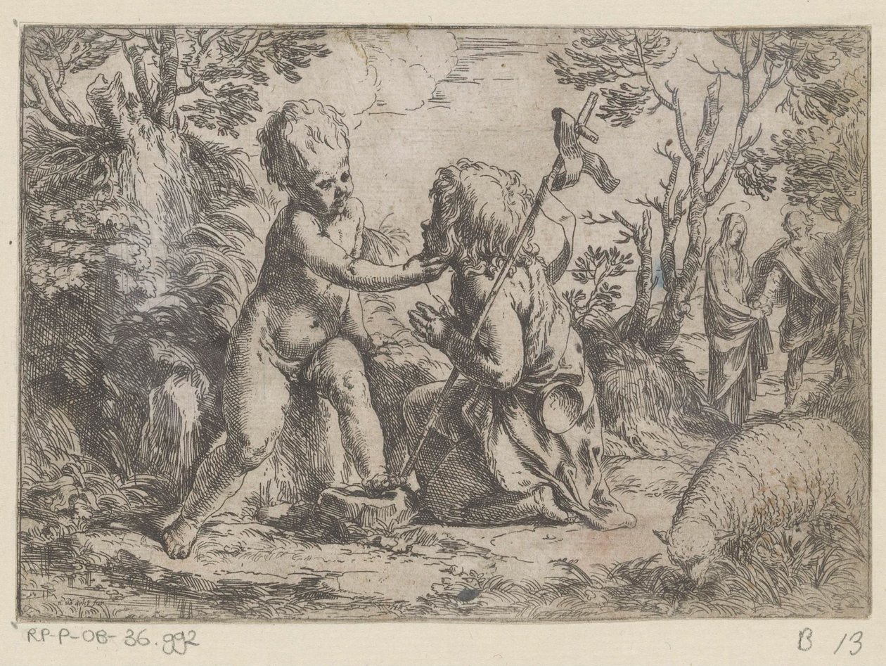 The Christ Child and the Young John the Baptist by Guido Reni
