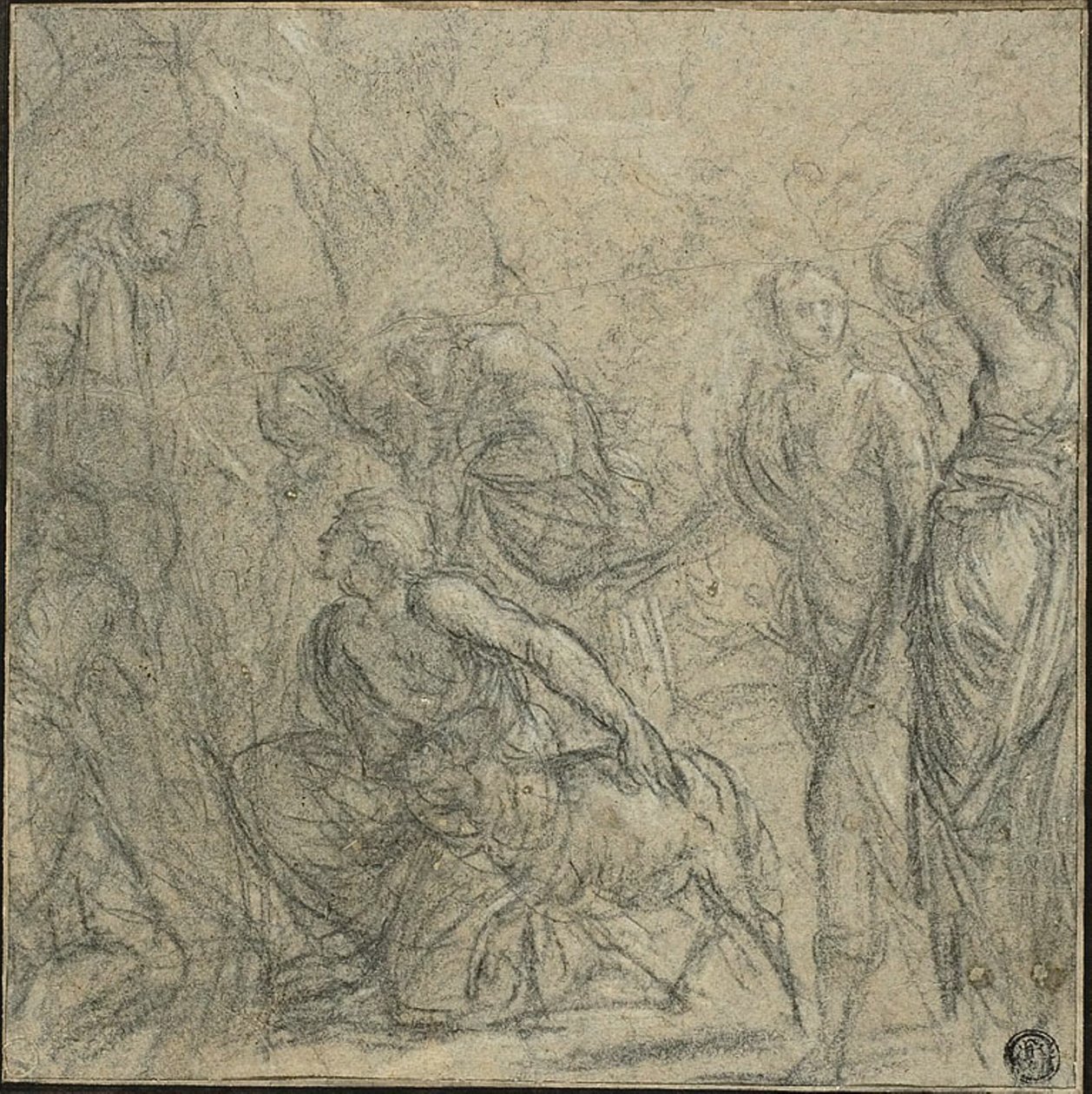 Study for Saint Benedict Receiving Gifts from the Peasants by Guido Reni