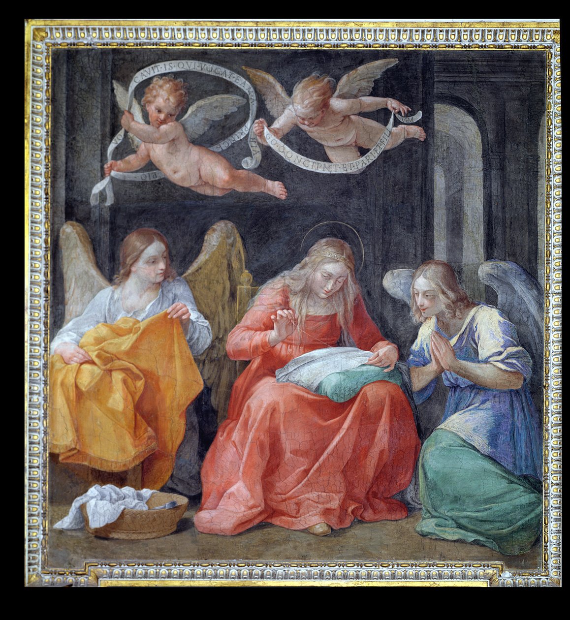 The Virgin Sewing, from the 