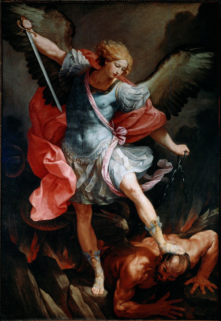 The Archangel Saint Michael Crushes the Head of the Demon by Guido Reni