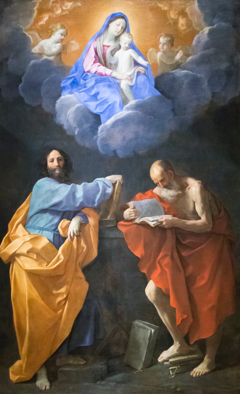 Virgin in Glory with Saints Thomas and Jerome by Guido Reni