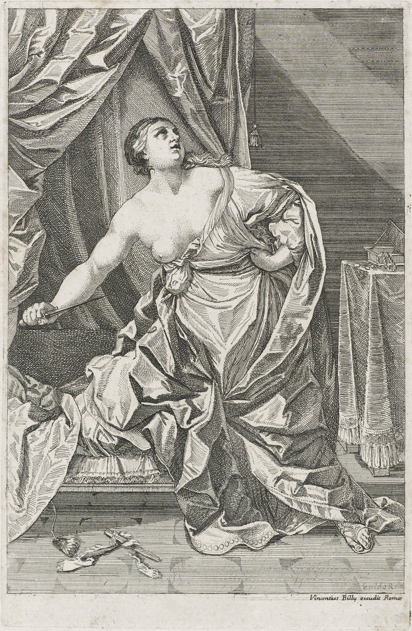 Death of Lucretia by Guido after Reni
