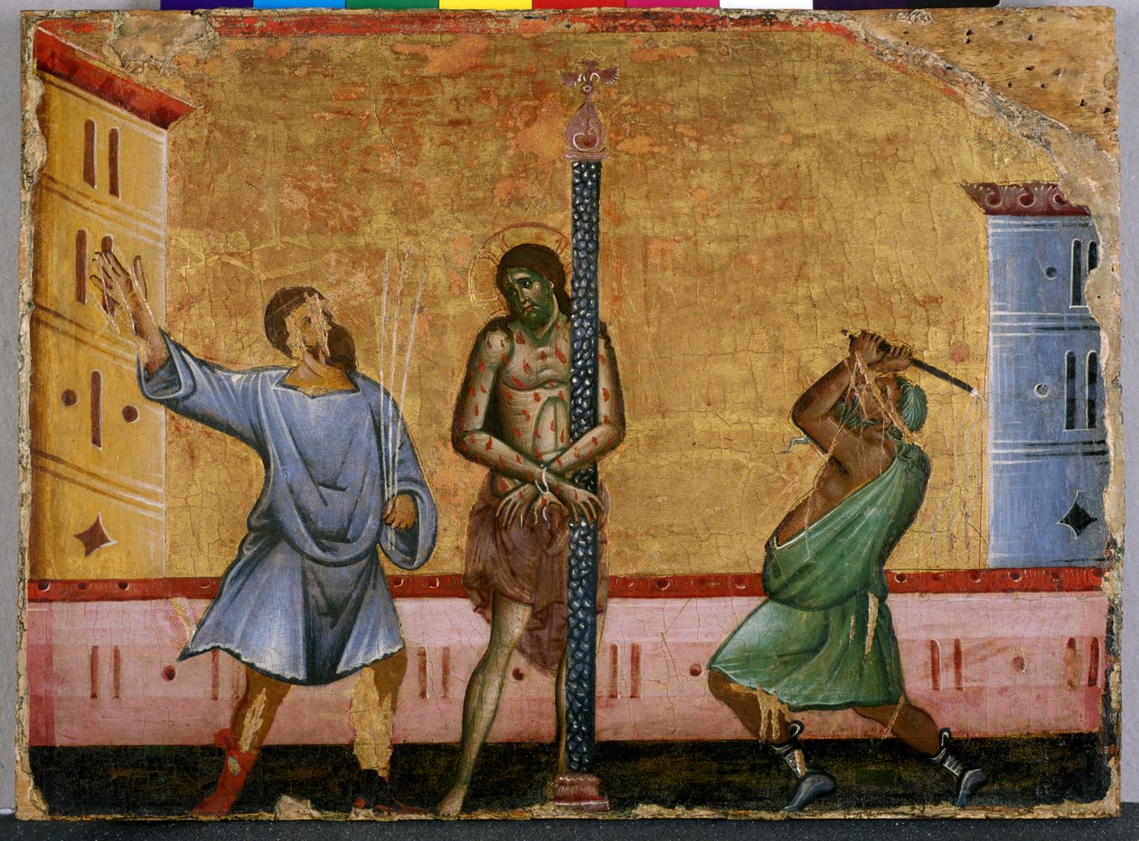 The Flagellation of Christ by Guido da Siena