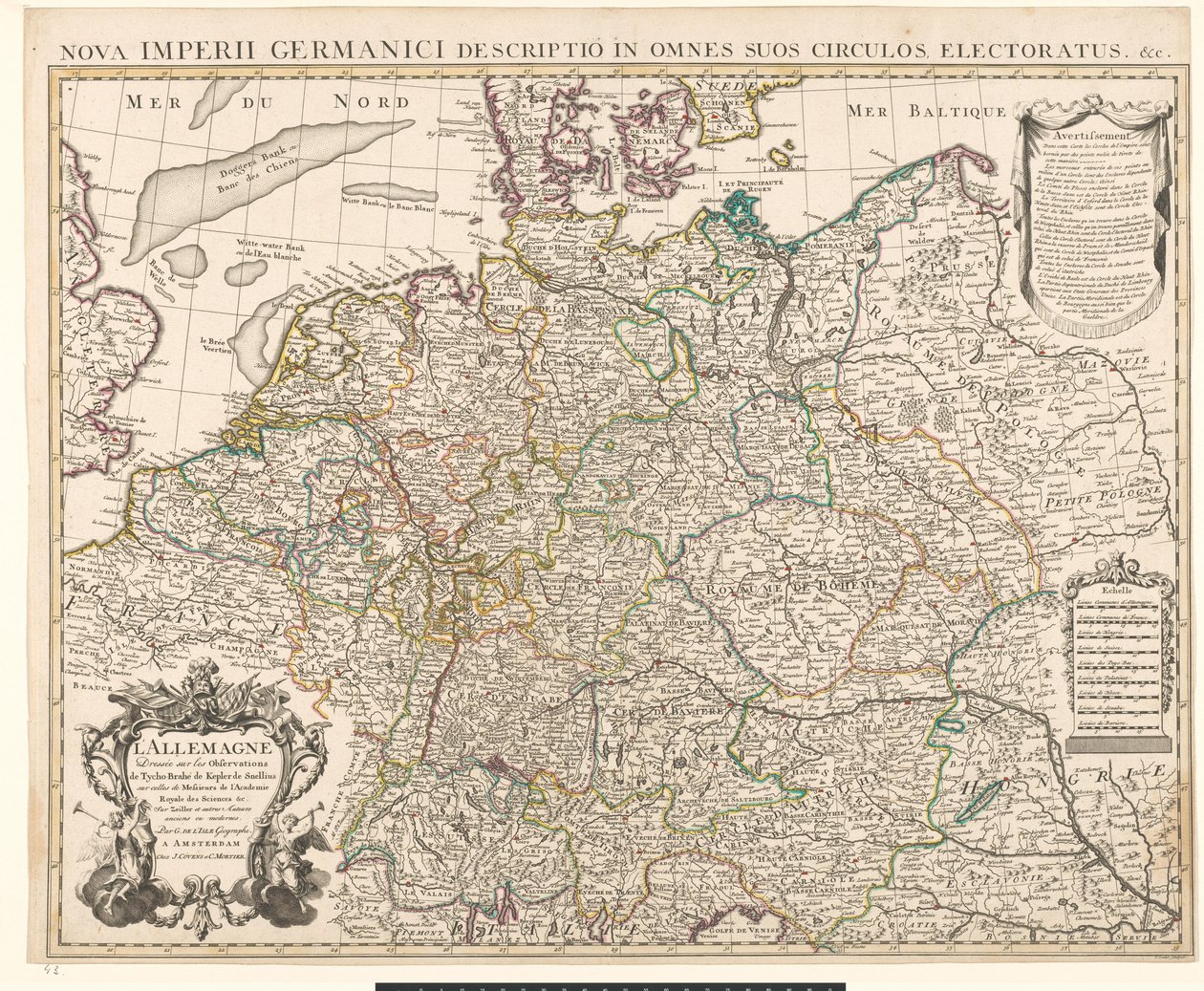 Map of Germany by Guillaume Delisle