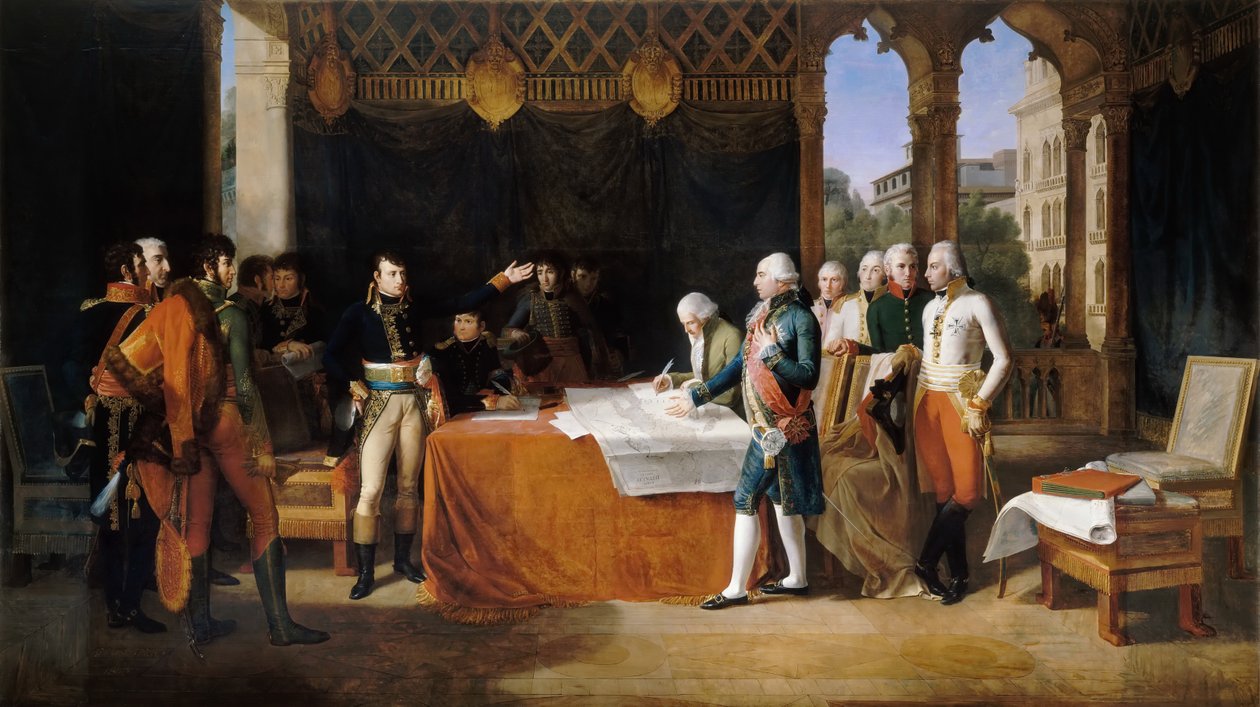The Preliminaries of Leoben, 17th April 1797 by Guillaume Guillon Lethière