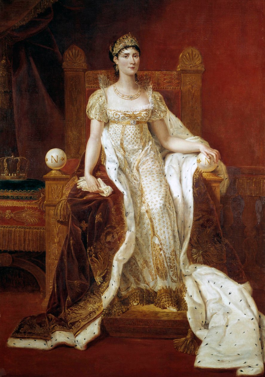 Full-length portrait of Josephine de Beauharnais, Empress of the French by Guillaume Lethiere