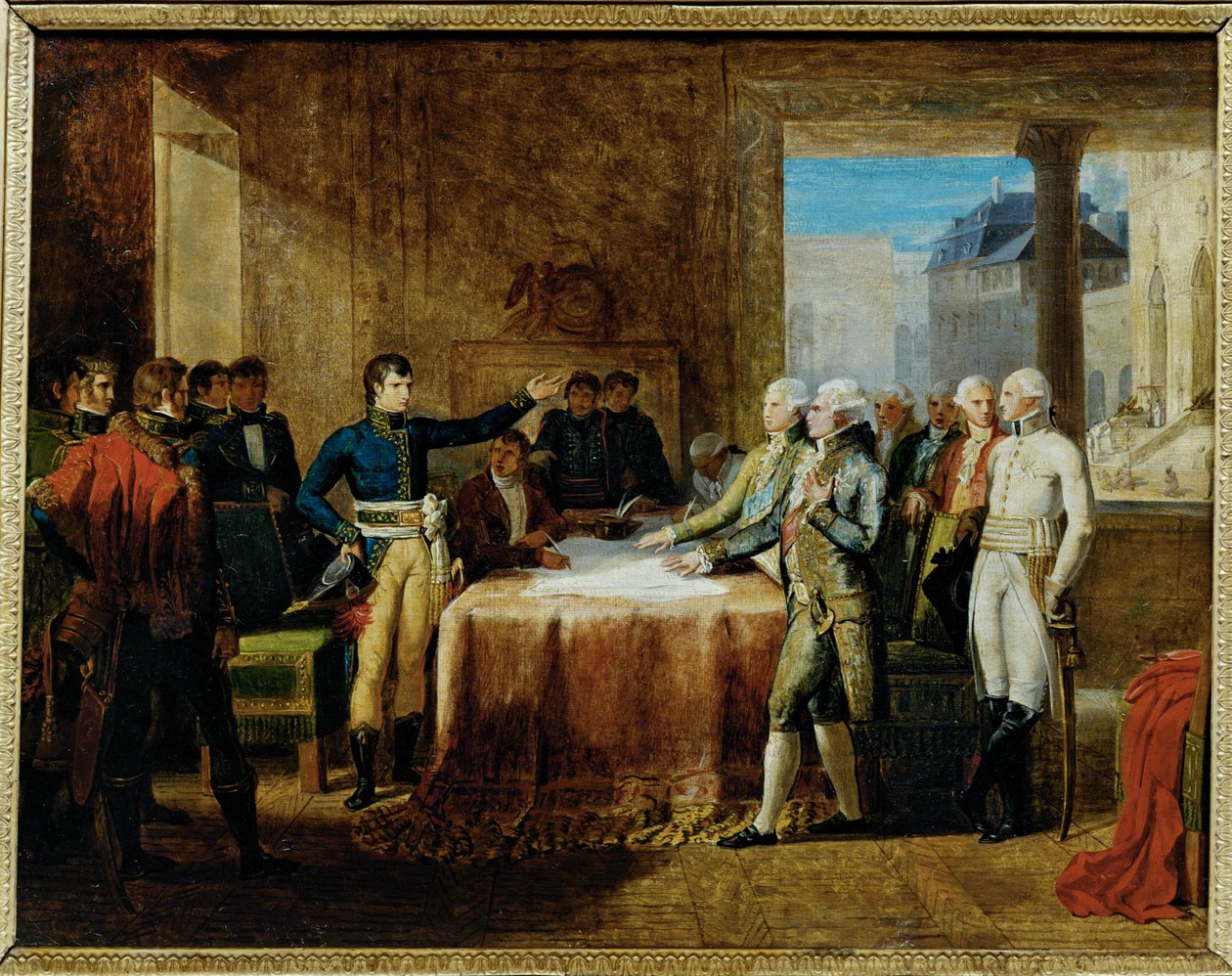 Preliminaries of Peace Signed at Leoben by Guillaume Lethiere