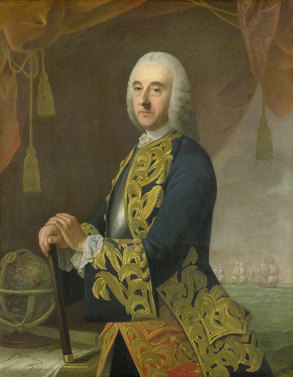 Portrait of Vice-Admiral Hendrik Lijnslager by Guillaume de Spinny