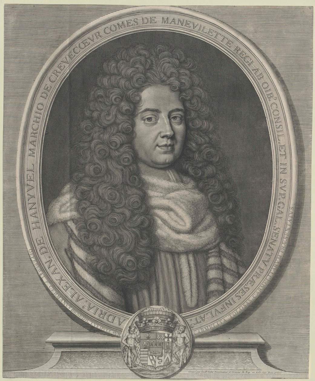 Adrien-Alexandre Marquess Comte de Manevilette Crevecoeur by Guillelmus Vallet