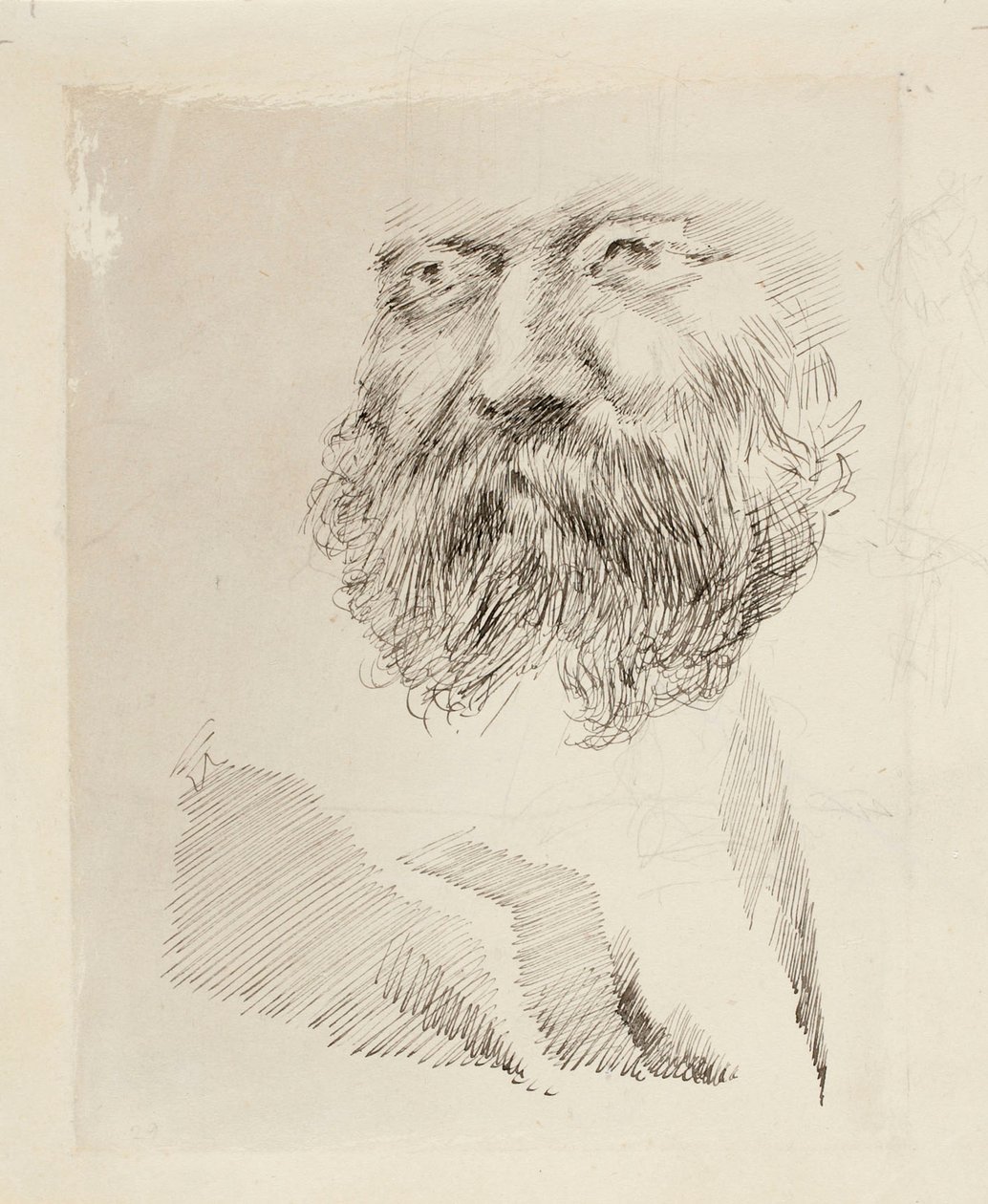 Director C.A. Zitting, Portrait Study, Face by Gunnar Berndtson