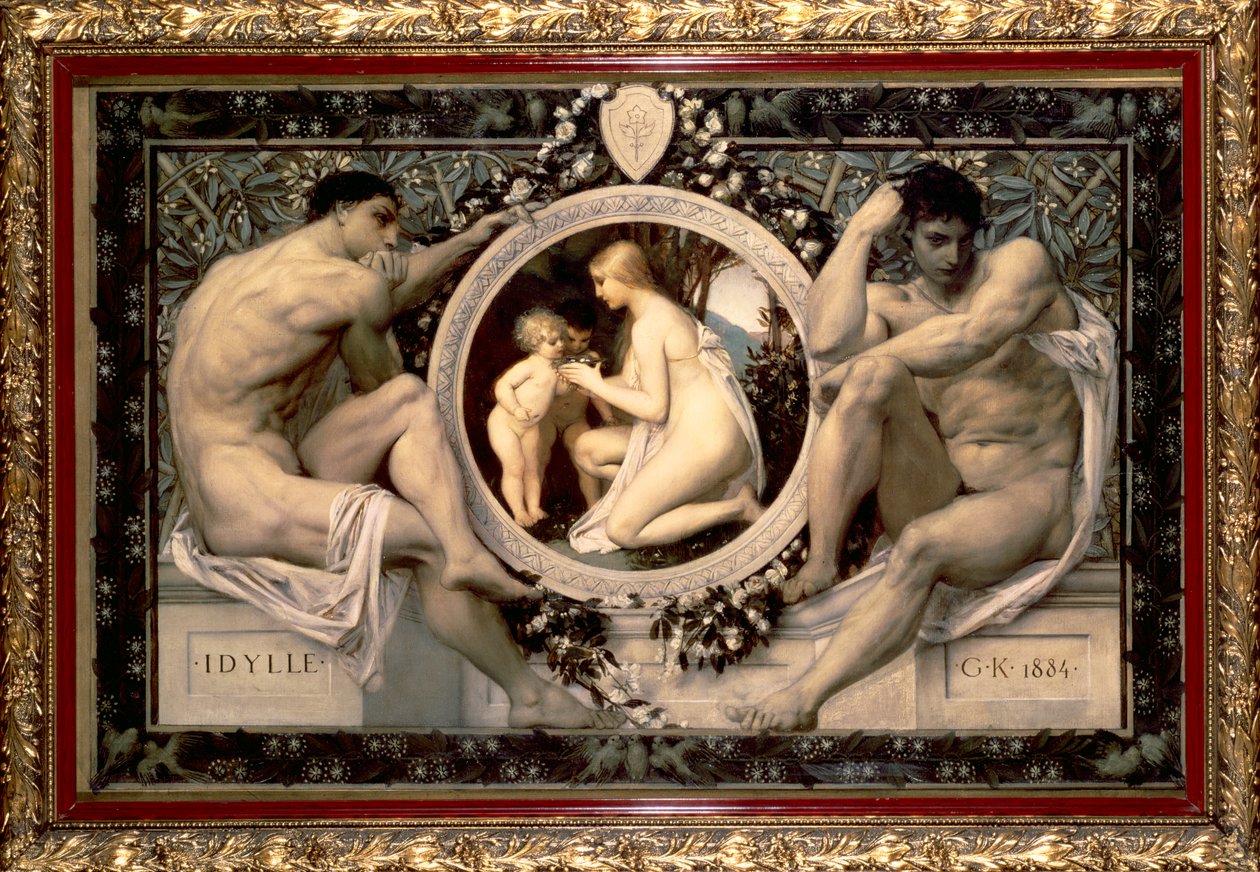 Idylle by Gustav Klimt
