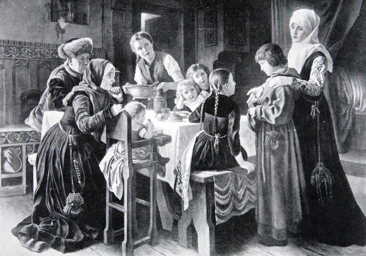 The boyhood of Martin Luther, illustration from 