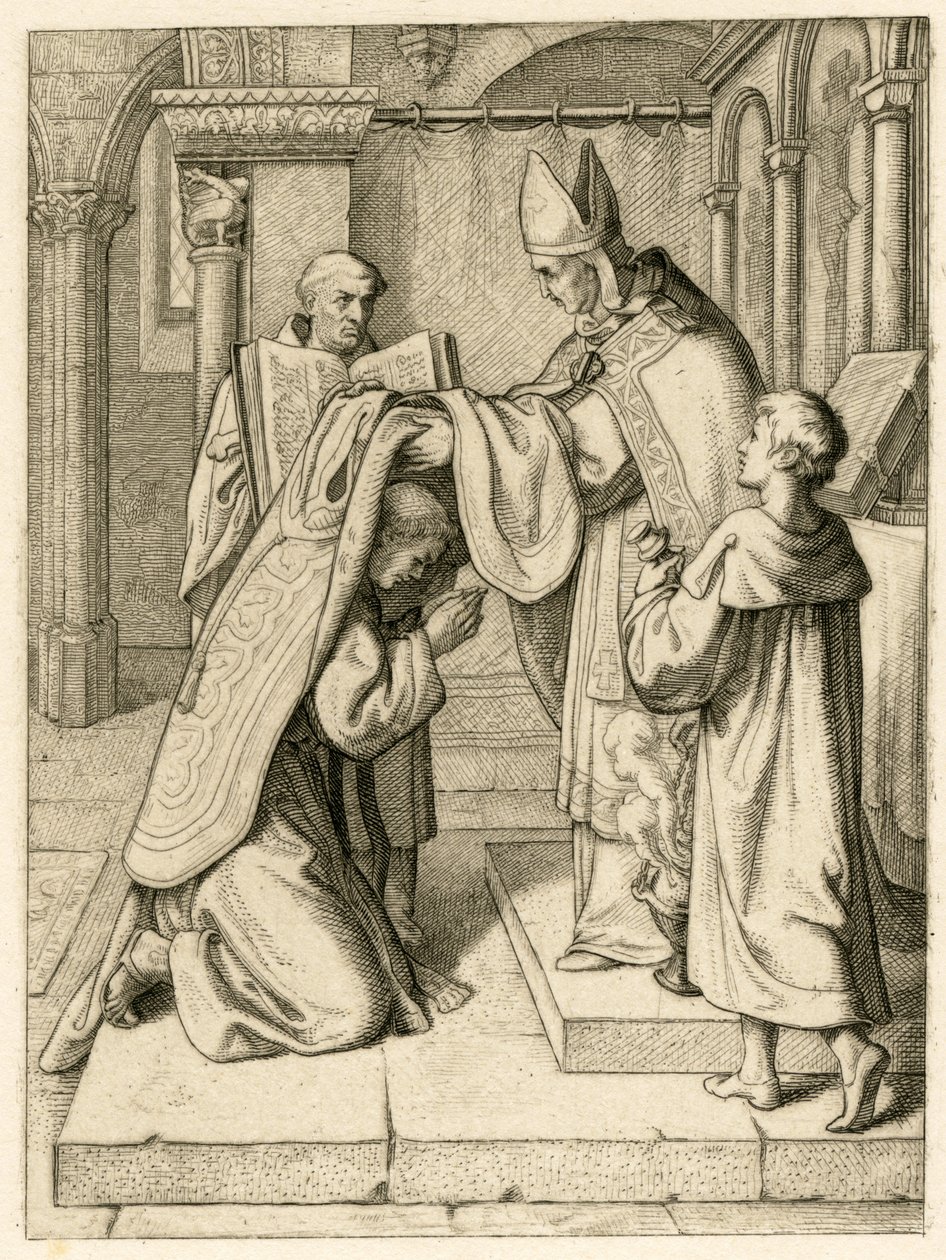 Martin Luther is Ordained as a Priest by Gustav Ferdinand Leopold Konig