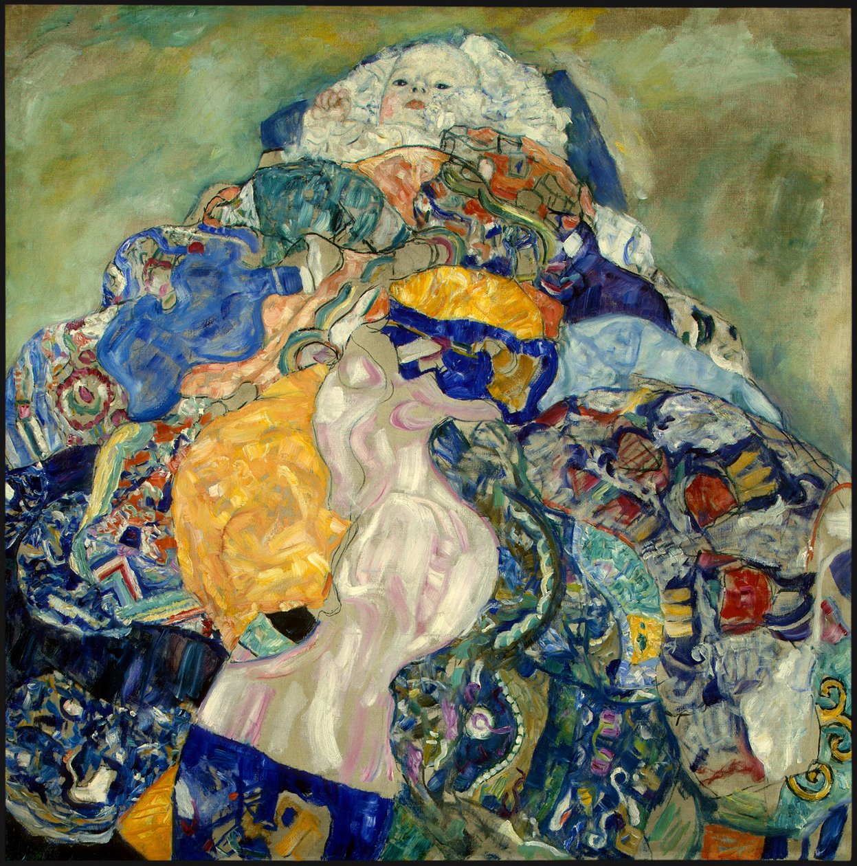 Baby Cradle by Gustav Klimt