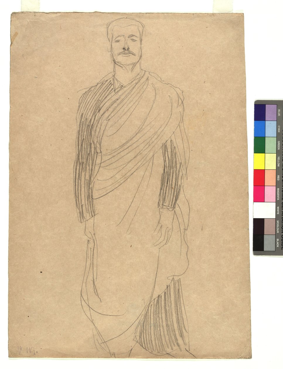 Man in Draped Costume by Gustav Klimt