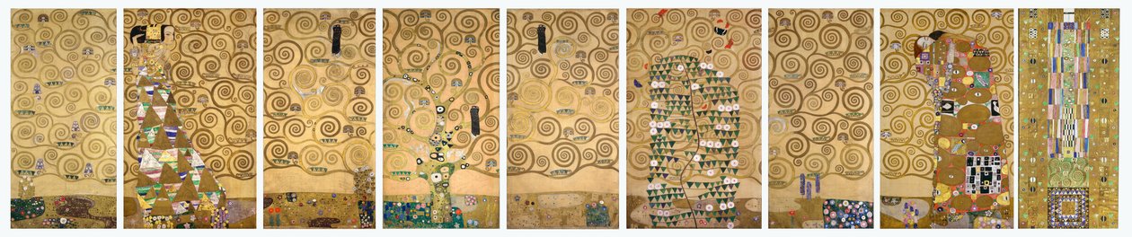Nine Working Drawings of the Execution of a Mosaic Frieze for the Dining Hall of Stoclet House in Brussels by Gustav Klimt