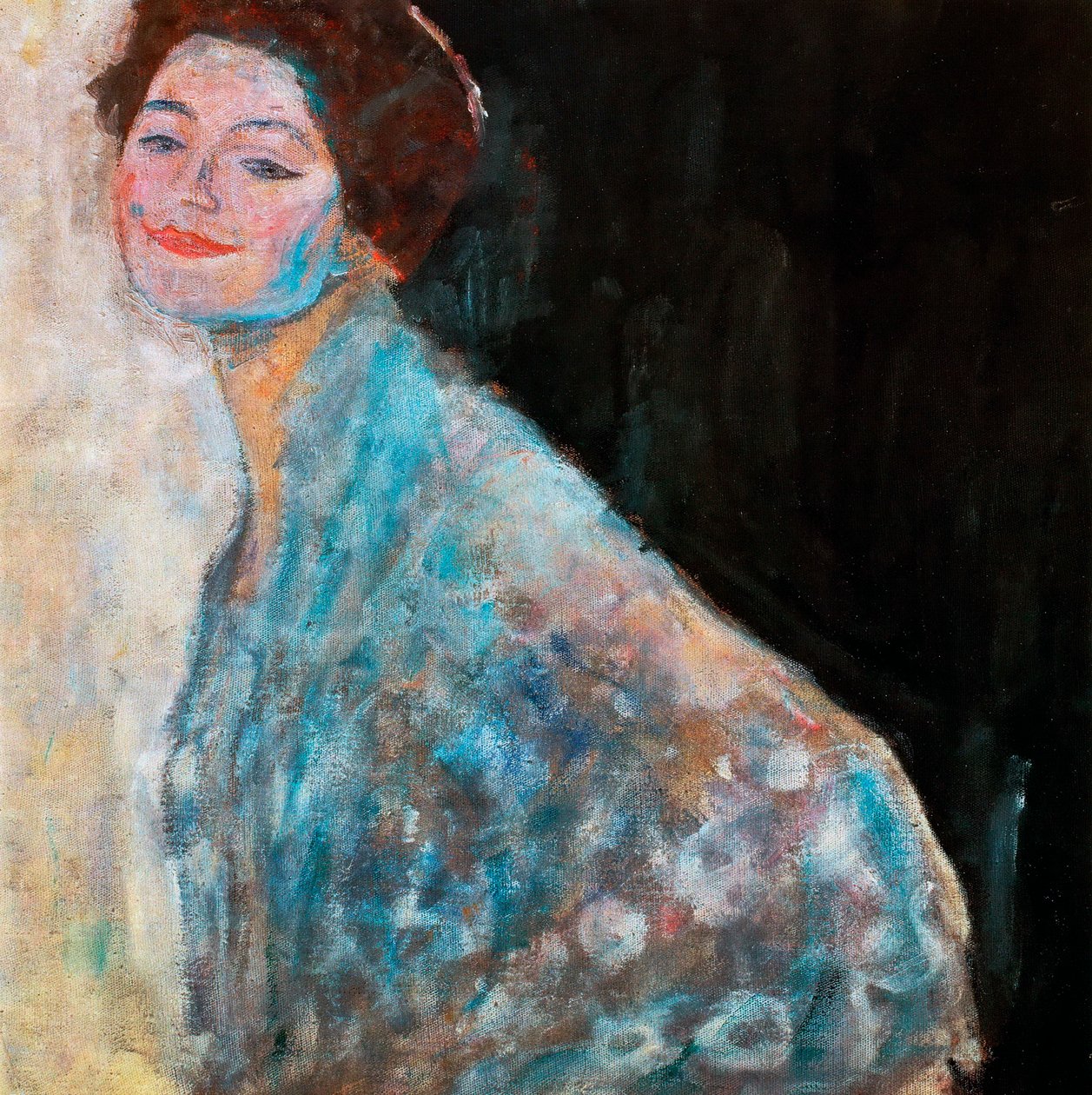 Portrait of a Lady in white (unfinished), 1917 by Gustav Klimt