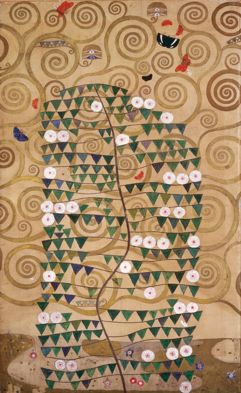 Sketches for the Frieze for the Palais Stoclet in Brussels, Belgium by Gustav Klimt