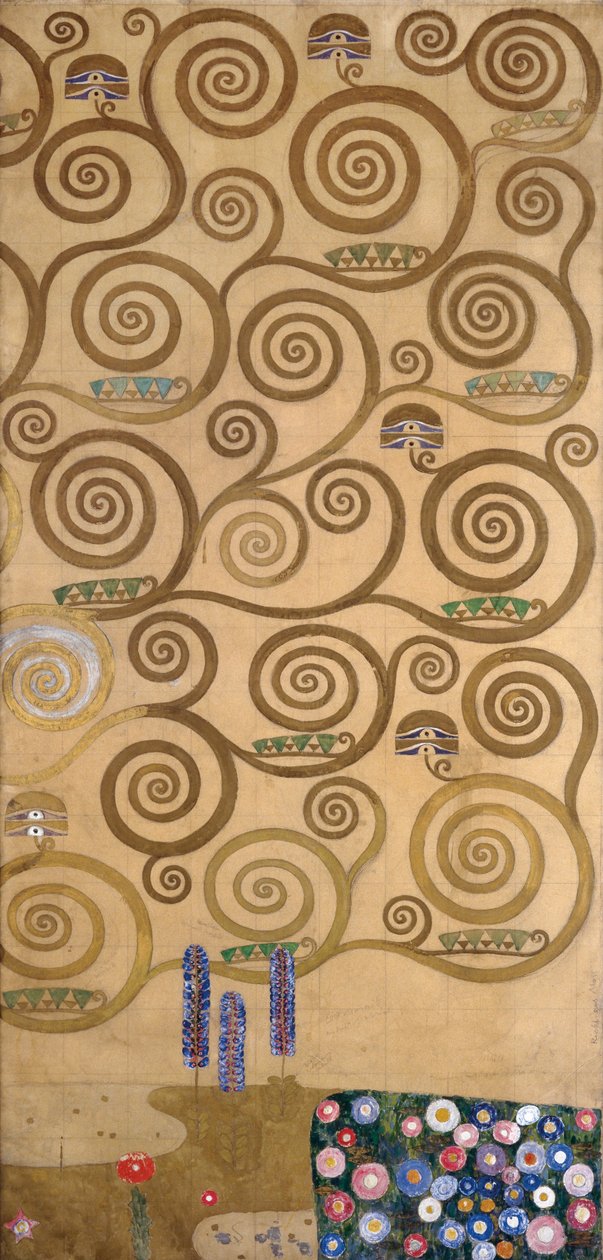 Sketches for the Frieze for the Palais Stoclet in Brussels, Belgium by Gustav Klimt