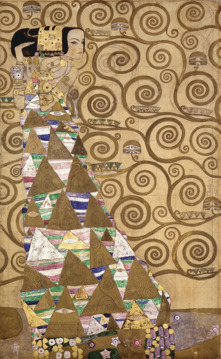 Sketches for the Frieze for the Palais Stoclet in Brussels, Belgium by Gustav Klimt