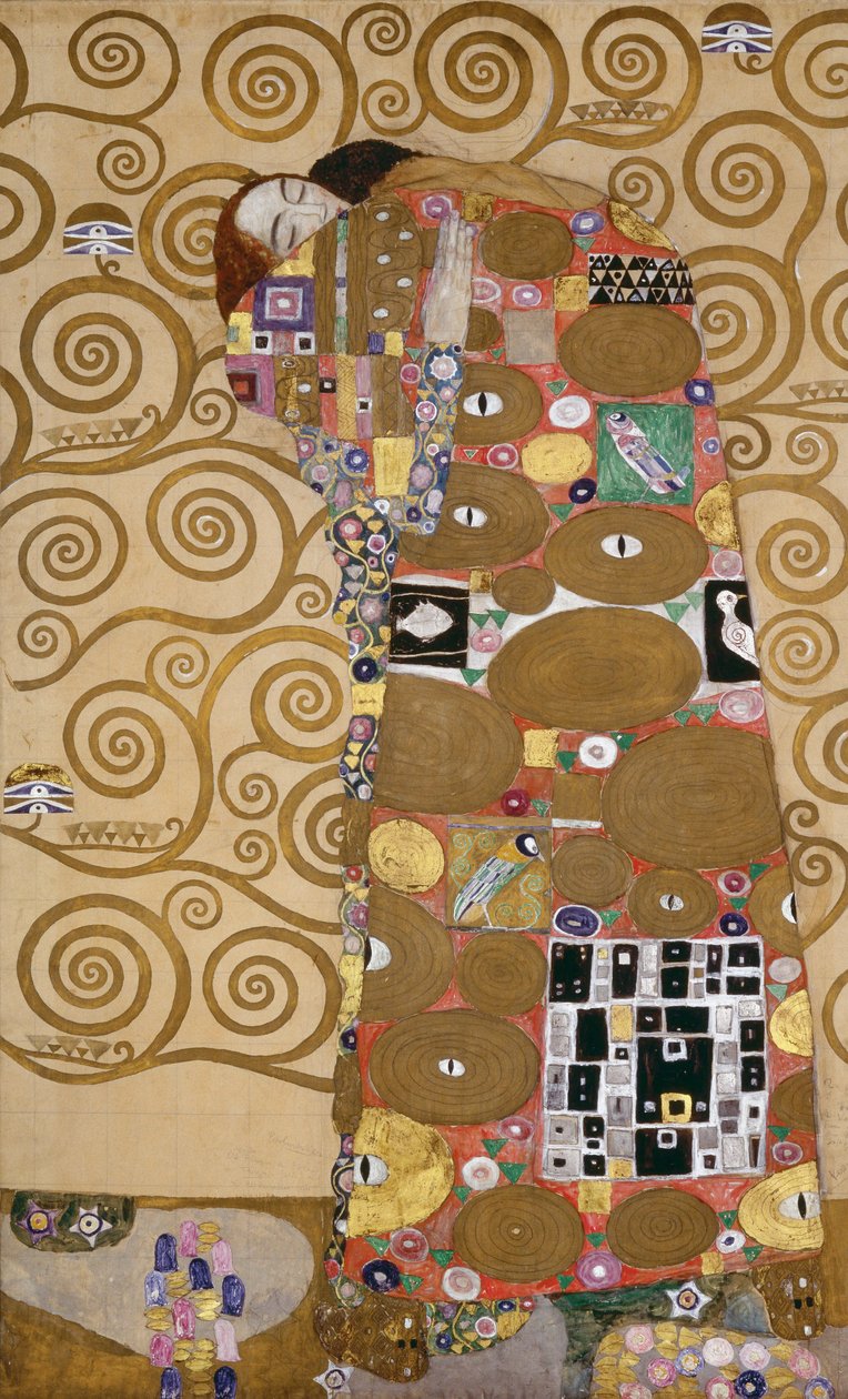 Sketches for the Frieze in the Palais Stoclet in Brussels, Belgium by Gustav Klimt