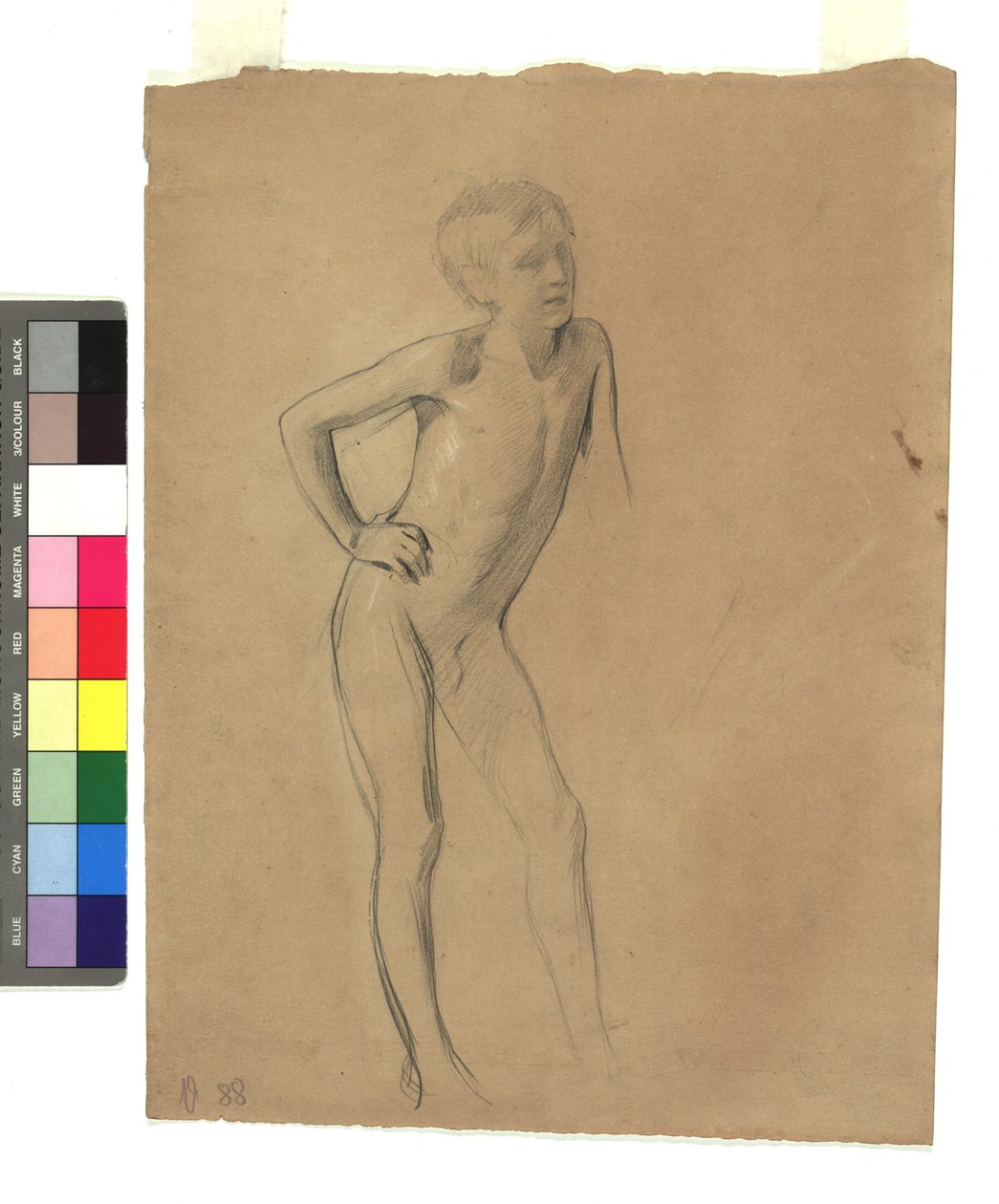 Standing Nude Boy by Gustav Klimt