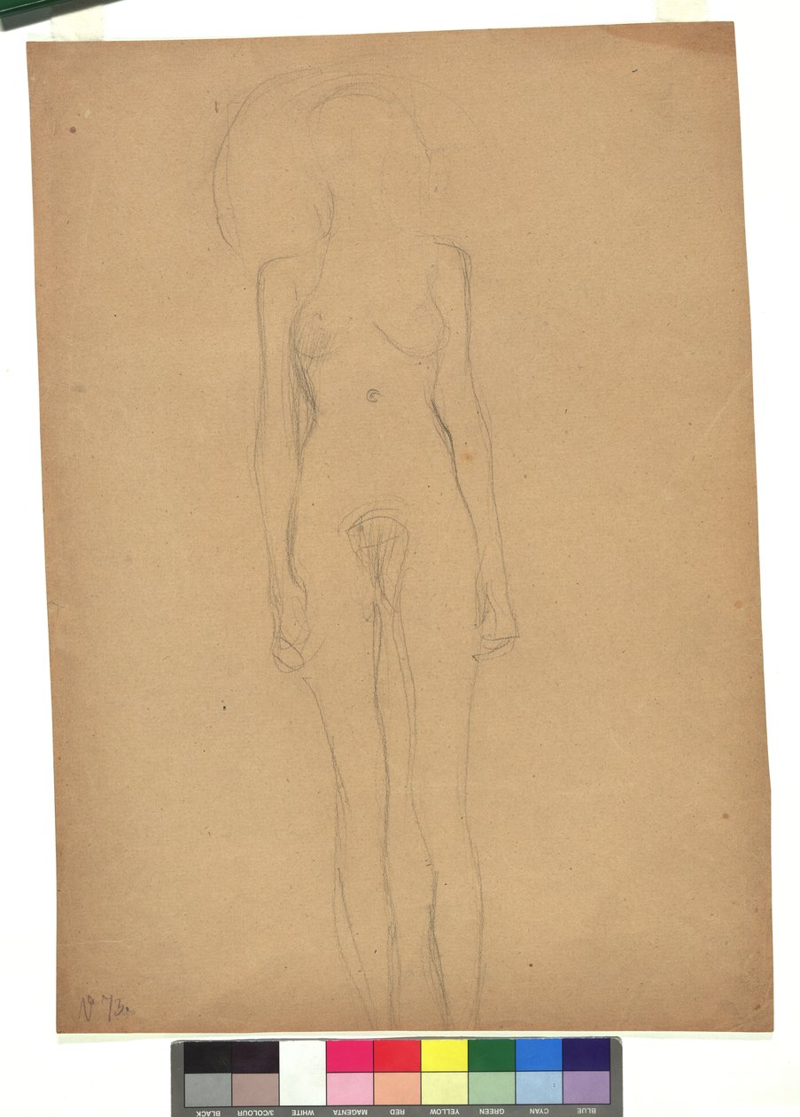 Standing Female Nude by Gustav Klimt