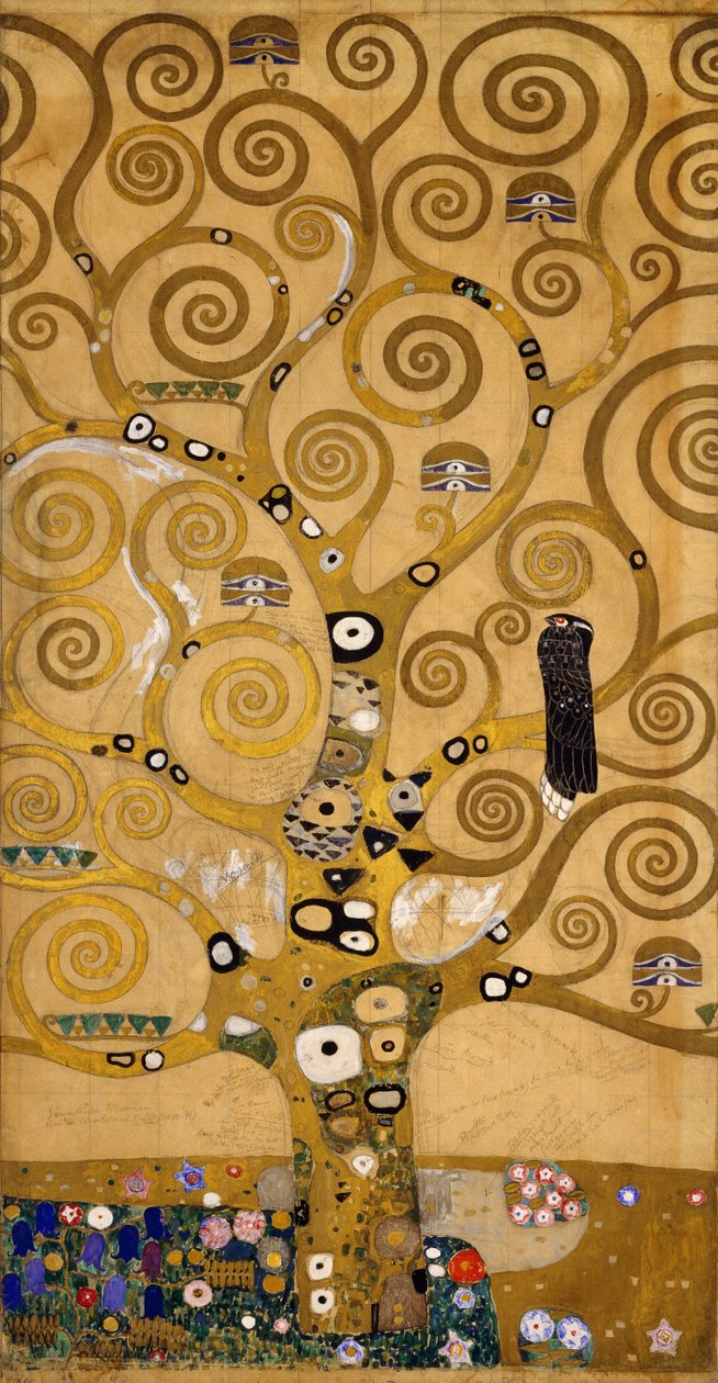 Tree of Life (Stoclet Frieze) (detail) by Gustav Klimt