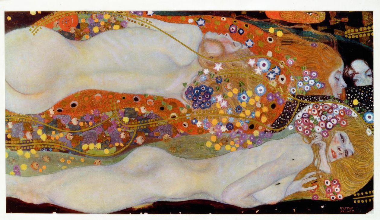 Water Serpents II by Gustav Klimt