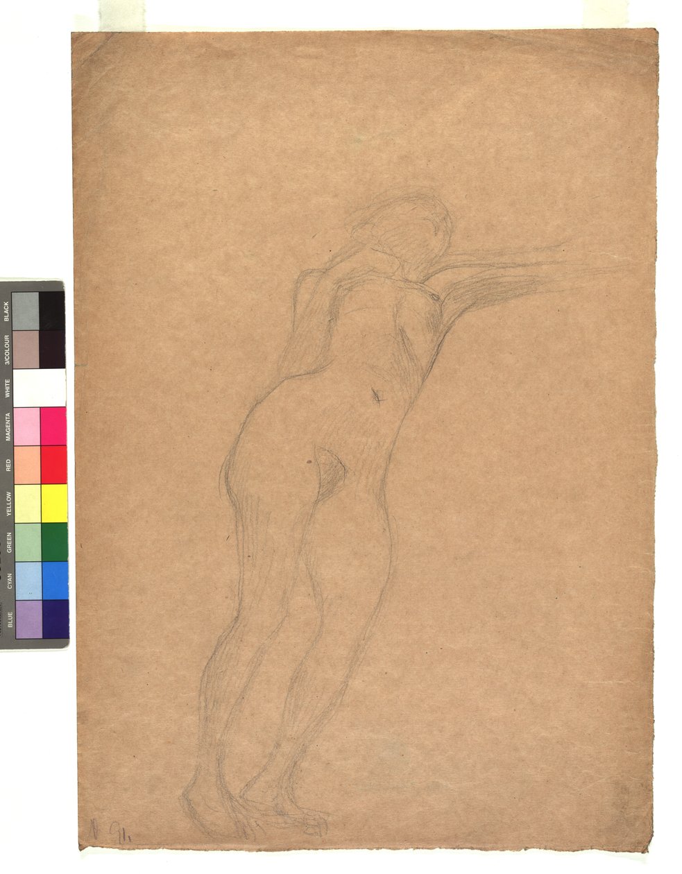 Female Nude from Below by Gustav Klimt
