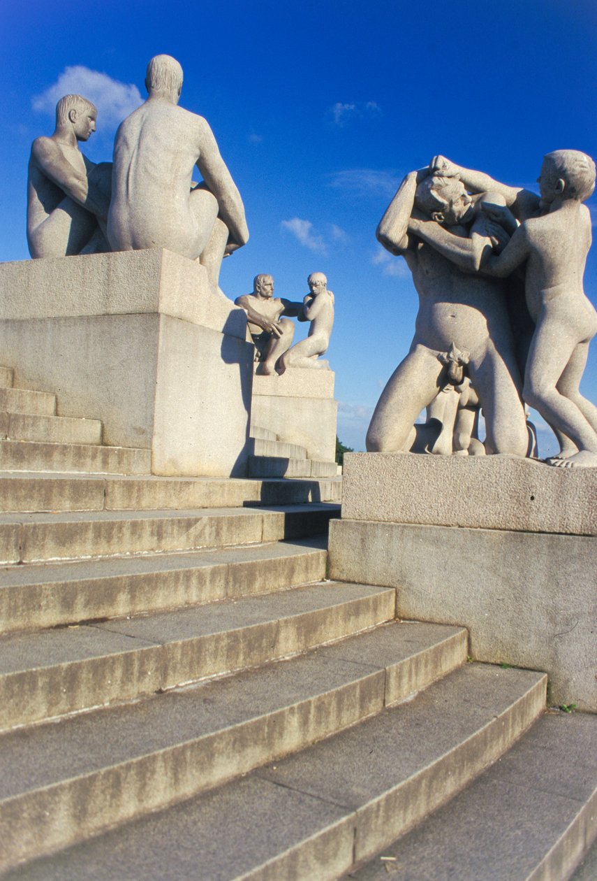 Norway, Oslo. Vigelandsparken. Sculptures by Gustav Vigeland (1869-1943) by Gustav Vigeland