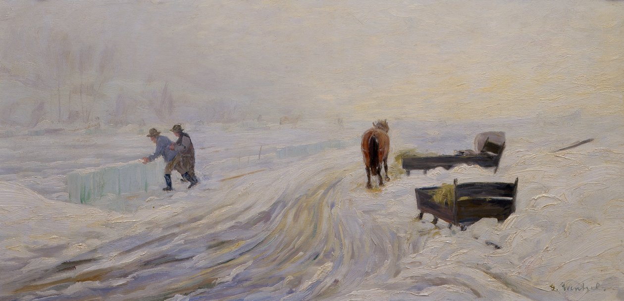 Ice Cutting on Bondivann by Gustav Wentzel